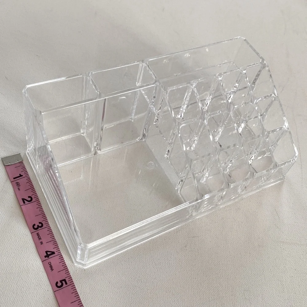 Acrylic clear‎ makeup storage container